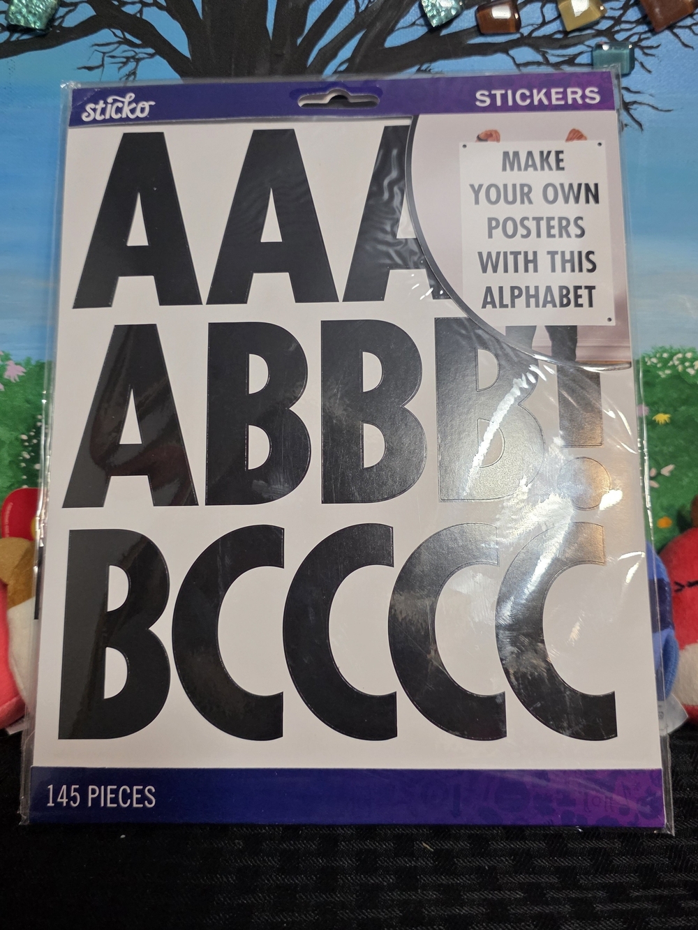 Black Alphabet Poster Stickers - Make Your Own Posters